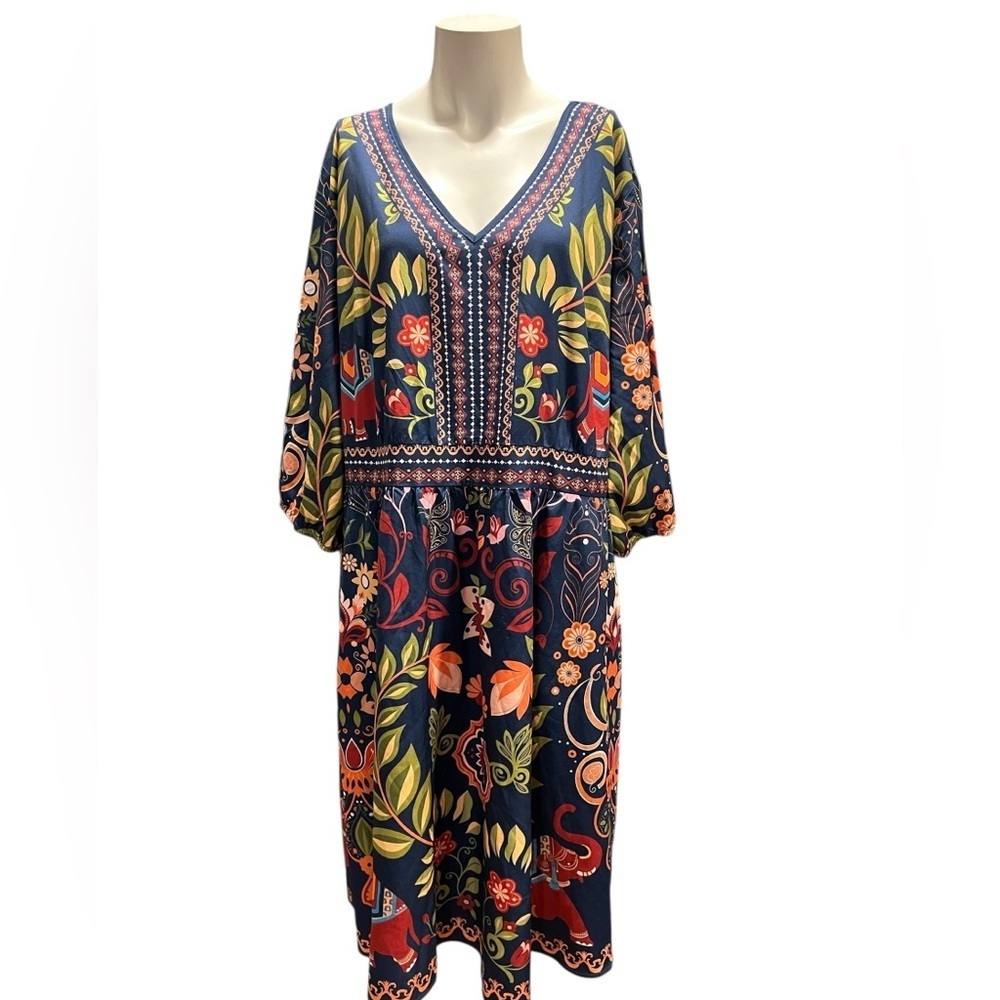 BloomChic Multicolor Long Sleeve Dress